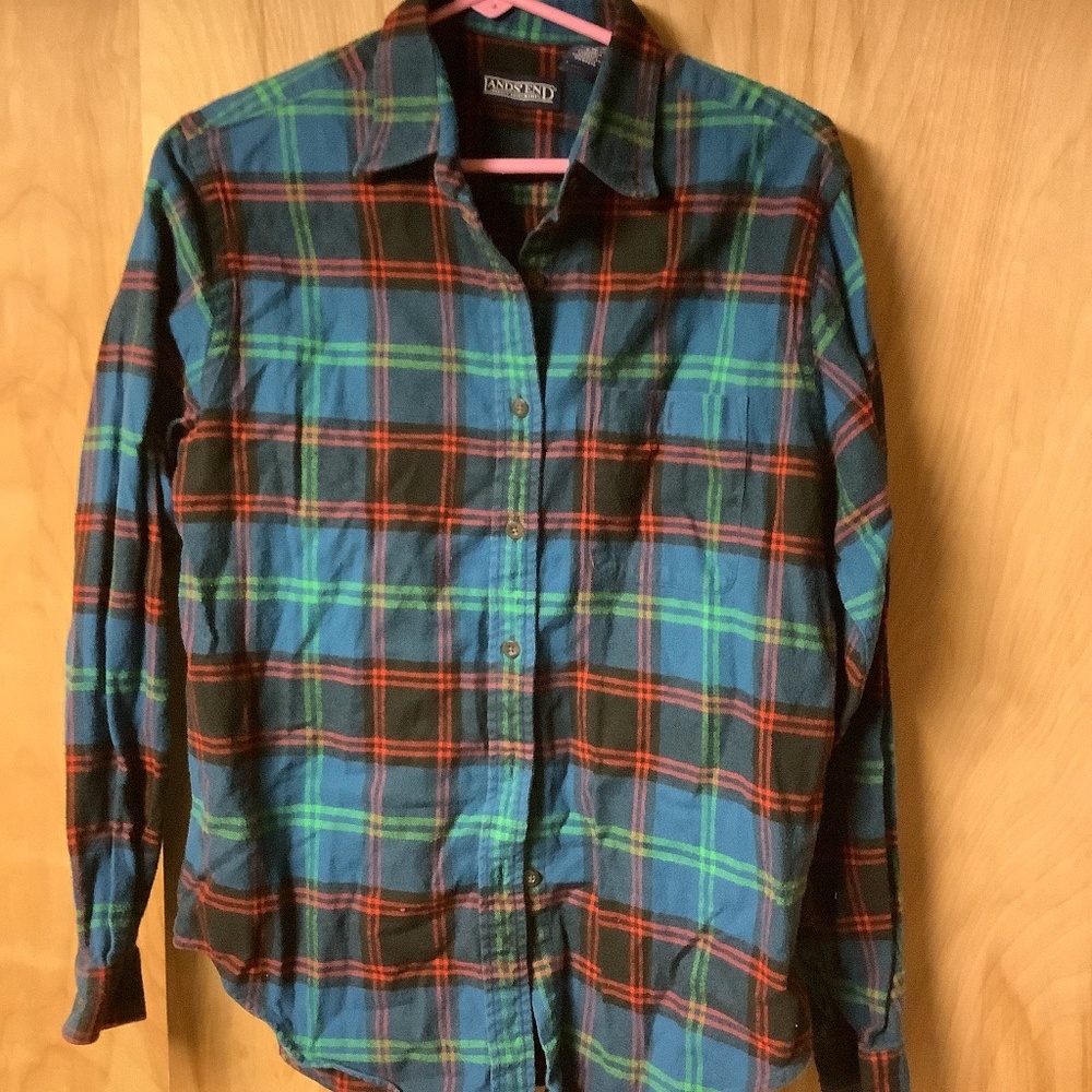 Lands end button down size 6-8